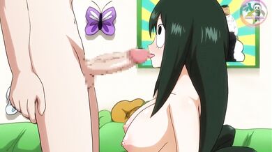 The space pandas blowjob skills are out of this world as she takes on Tsuyu and Asui in a threesome that will leave you breathless