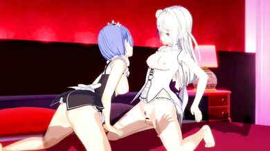 Emilia and Rems Unexpected Encounter - Re:Zero