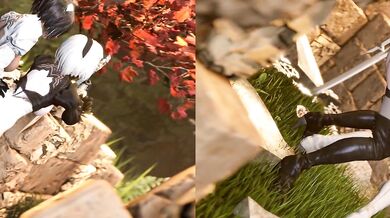 Two girls, 2P x 2B (Split Screen)