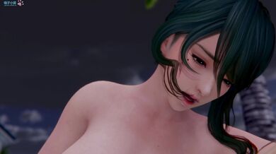 Sexy Tamaki takes off her wet clothes in the middle of the night, revealing her naked body in HD