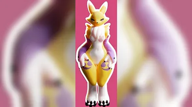 Busty Renamon Shakes Her Voluptuous Ass in Marrubis Face