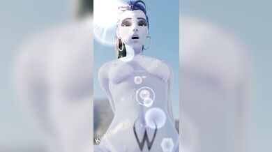 Cumshot on Target: Widowmaker Riding her Assassin Sword