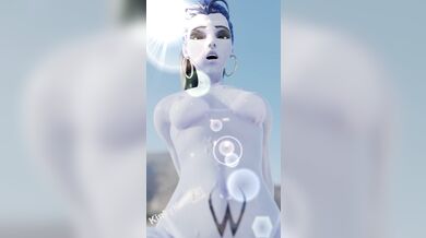 Cumshot on Target: Widowmaker Riding her Assassin Sword