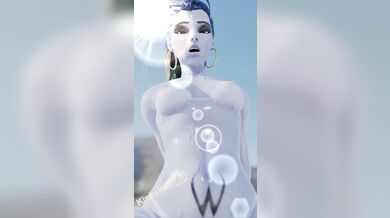 Cumshot on Target: Widowmaker Riding her Assassin Sword