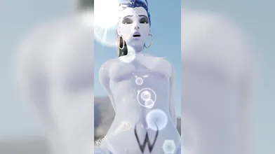 Cumshot on Target: Widowmaker Riding her Assassin Sword