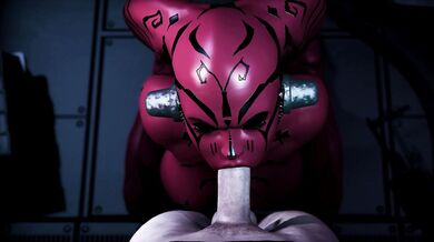The Dark Lord of the Sith engages in a deep throating adventure that will leave you breathless!