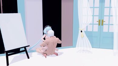 An erotic oil painting class with Griseo where the canvas becomes a playground for lustful desires