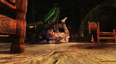 The Dragonborn: A Love Story Between Two Futas and a Succubus with a Horsecock