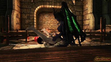 The Dragonborn: A Love Story Between Two Futas and a Succubus with a Horsecock