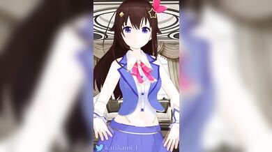 Watch the erotic dance of Tik Tok as she takes off her clothes in slow motion!