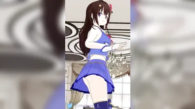Watch the erotic dance of Tik Tok as she takes off her clothes in slow motion!