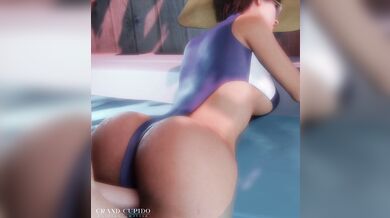 Watch as Jill Valentine and her sexy pool boy engage in a hot tub orgy that will leave you breathless!