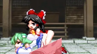 Mystic-eyed Demoness Makiko and her Futa Studs get down to Business!