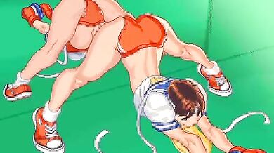 Sakura Bingo Tartes Workout Shirt BJ Blowjob Facial