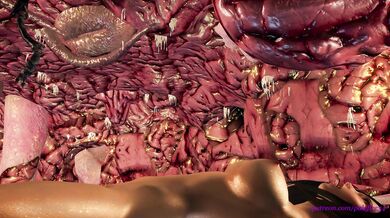 Watch as these girls are invaded by worms and their bodies become infested in part 2 of this erotic pornographic story