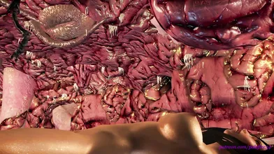 Watch as these girls are invaded by worms and their bodies become infested in part 2 of this erotic pornographic story