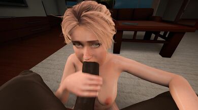 Samantha Giddens gets a taste of her own medicine with a black cock down her throat