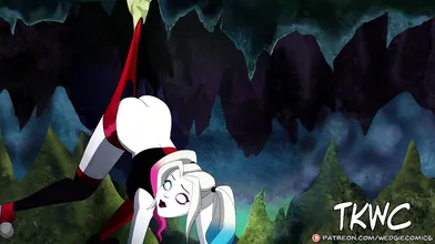 Harley Quinn gets wedgied by her foxy co-worker!