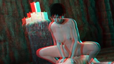 Rebecca, the sexy cowgirl, is ready for an anal adventure in this Anaglyph 3D VrAnimated video