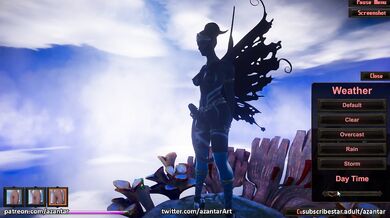 Raindrops keep falling on her pussy as she rubs one out in the shower