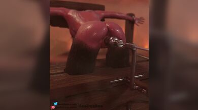 Watch as this succubus is tortured with a pillory dildo machine and cries out in pleasure!