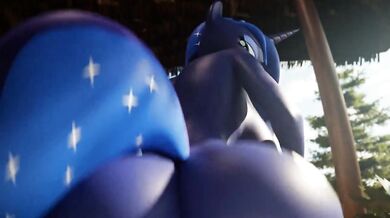 The erotic adventures of Luna continue as she rides the reverse cowgirl POV style, with a hot stud on top