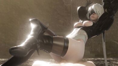 Sexy secretary seductively grinds her sexy body on the desk while crossing her legs and teasing her boss with her seductive moves