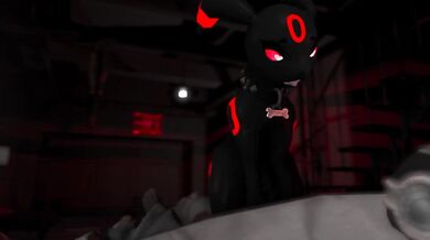 A couple, Lylia and Faith, decide to spice up their sex life by adding a new twist - an Umbreon plushie