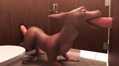 In the bathroom with Crittermatic, it’s break time and she’s ready to play!