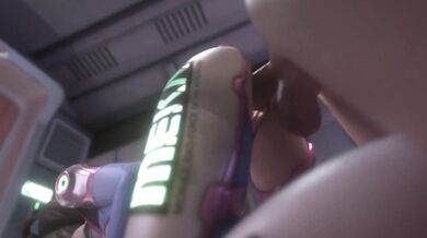 Watch DVa and her doggy friend Fraxxlr get it on in this hardcore hentai porn scene!