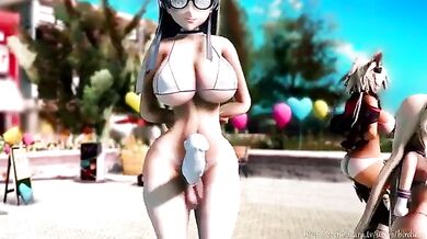 Watch as these futa dancers gyrate their hips to the beat of the music in Futa Dance 3!