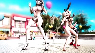 Watch as these futa dancers gyrate their hips to the beat of the music in Futa Dance 3!