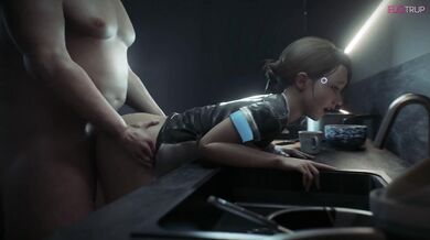 Kara gets fucked by Todd in Detroit: Become Human