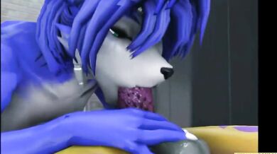 Starfox NervaANIMATED Renamon Futa x