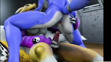Starfox NervaANIMATED Renamon Futa x