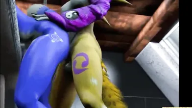Starfox NervaANIMATED Renamon Futa x
