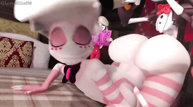 Watch as Millies hot daddy forces her to have sex with all his friends in this hentai porn video
