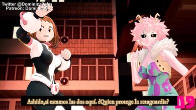 Mina, Ochaco y Nomu vs Sub Español