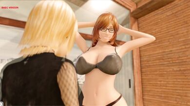 A Futa With Huge Breasts Takes On Her Stepbrother And His Friend In A Threesome (old video re-upload)