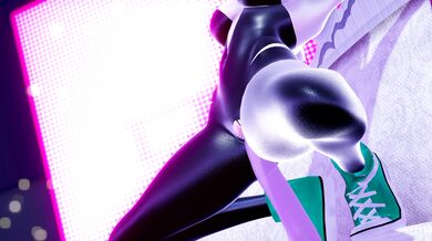 MILF Spider Gwen Goes to a Sexy Dance Club and Meets Her Hentai Crush!