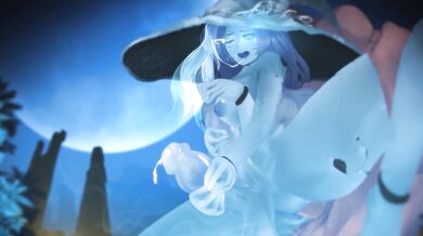 This is an erotic story of Ranni the Witch, who meets a beautiful futa girl named Skello on sale at the market