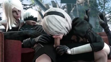 A group of horny androids get banged by a bunch of slutty humans, and the end result is mind-blowing!