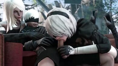 A group of horny androids get banged by a bunch of slutty humans, and the end result is mind-blowing!