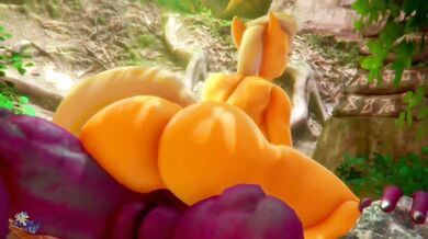 PONYHOLE! Applejack and Spike get down and dirty with the help of some hot artwork by Hooves-Art!