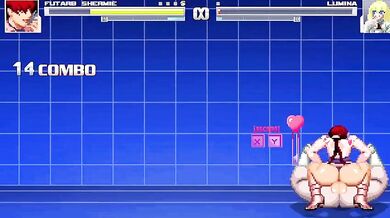 The Futa Goddess RB and her Shemale maid battle against Pixel and his two lo*li companions Inma and Lumina in a hentai video full of forbidden love