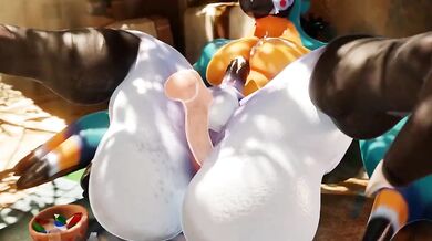 Sexy Kass in the Shower with Snips 456 and Fur