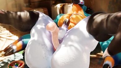 Sexy Kass in the Shower with Snips 456 and Fur