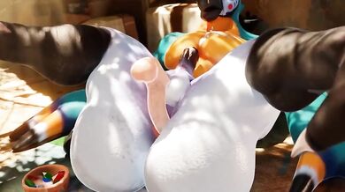 Sexy Kass in the Shower with Snips 456 and Fur