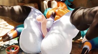 Sexy Kass in the Shower with Snips 456 and Fur