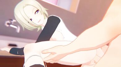 Mia Taylor and AniAnon share a passionate moment in the bedroom in this hot hentai porn video